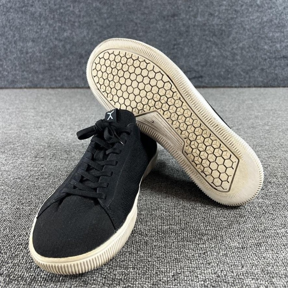 Flux Adapt Shoes Mens 10 Black Knit Low Top Casual Sneakers Lace Up Lightweight - Picture 2 of 10